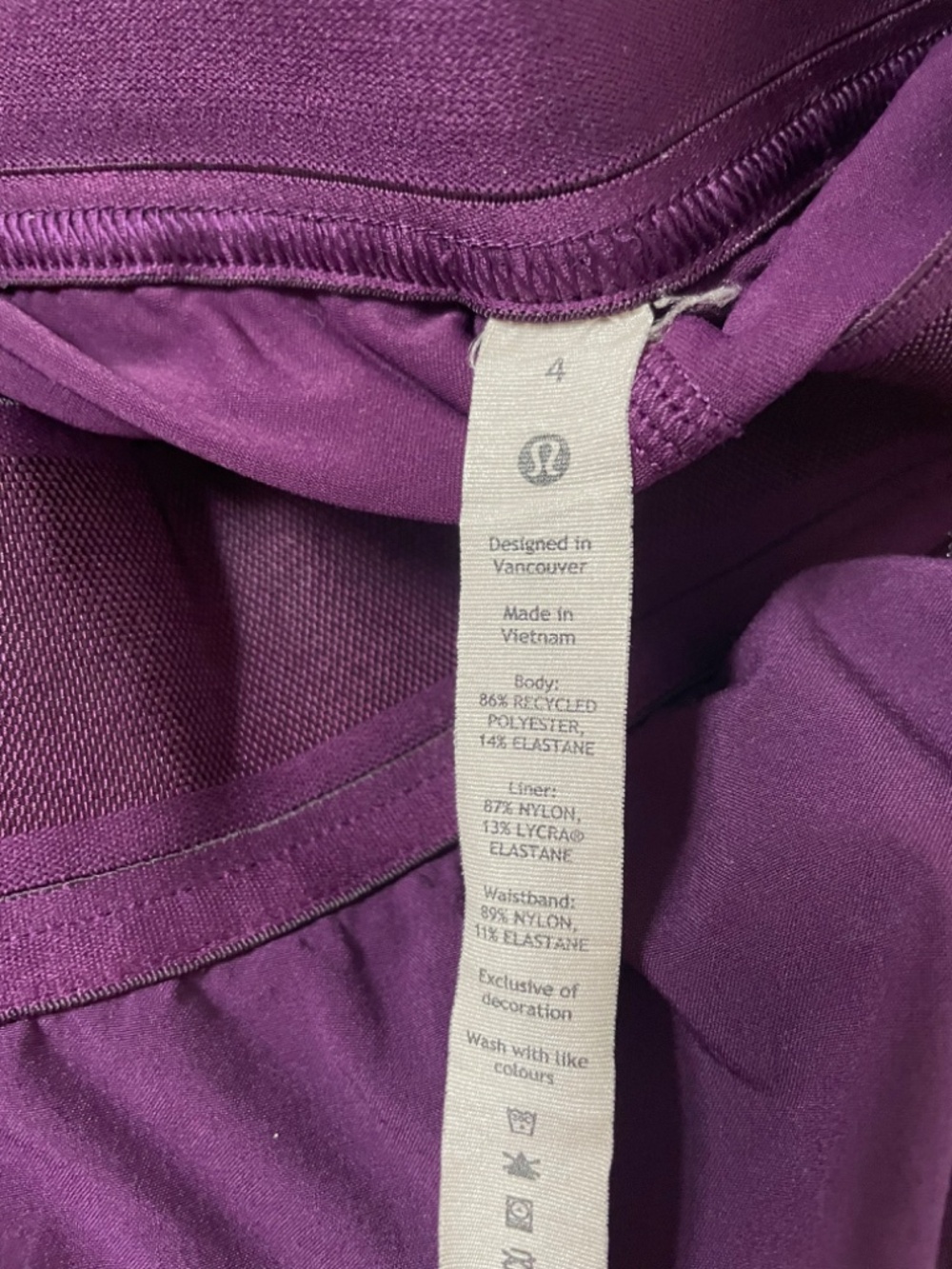 LULULEMON COURT RIVAL HIGH RISE SKIRT SIZE 4! - Picture 4 of 9